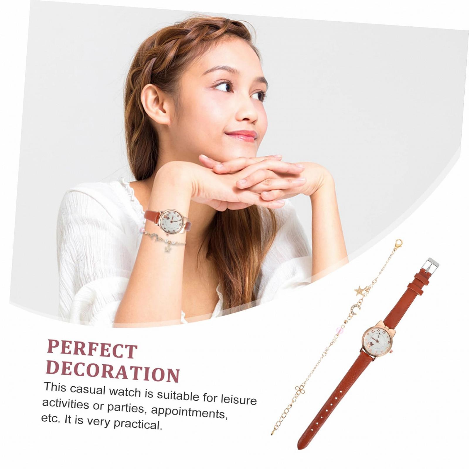 Кварцовий годинник Healvian Жіночий з місячним браслетом, фото №6 Кварцовий годинник Healvian Жіночий з місячним браслетом, фото №6