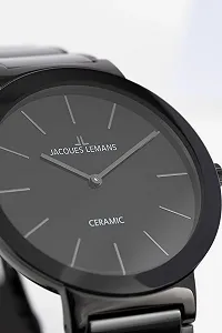 Женские часы JACQUES LEMANS Monaco Сталь / Высокотехнологичная керамика Сталь 42-8 synthetic.ua - Фото 1