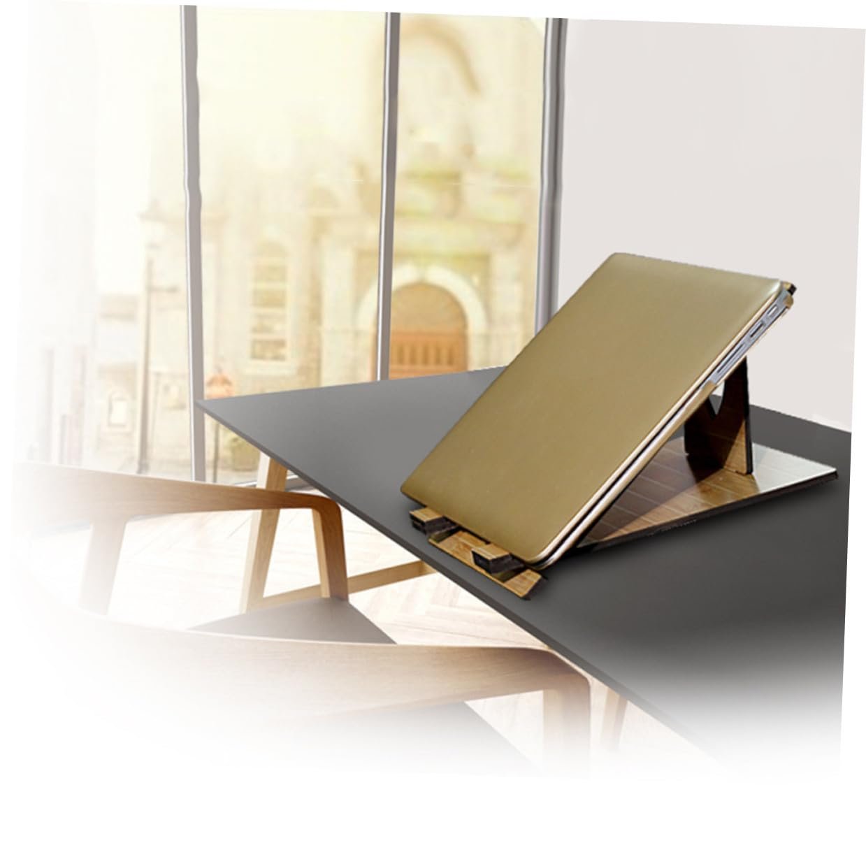 Підставка для ноутбука дерев'яна NOLITOY портативна легка, фото №3