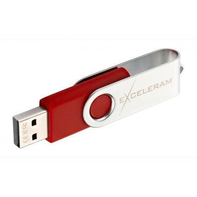 USB флеш-накопитель Exceleram 32GB P1 Series Silver/Red USB 2.0 EXP1U2SIRE32, фото №5