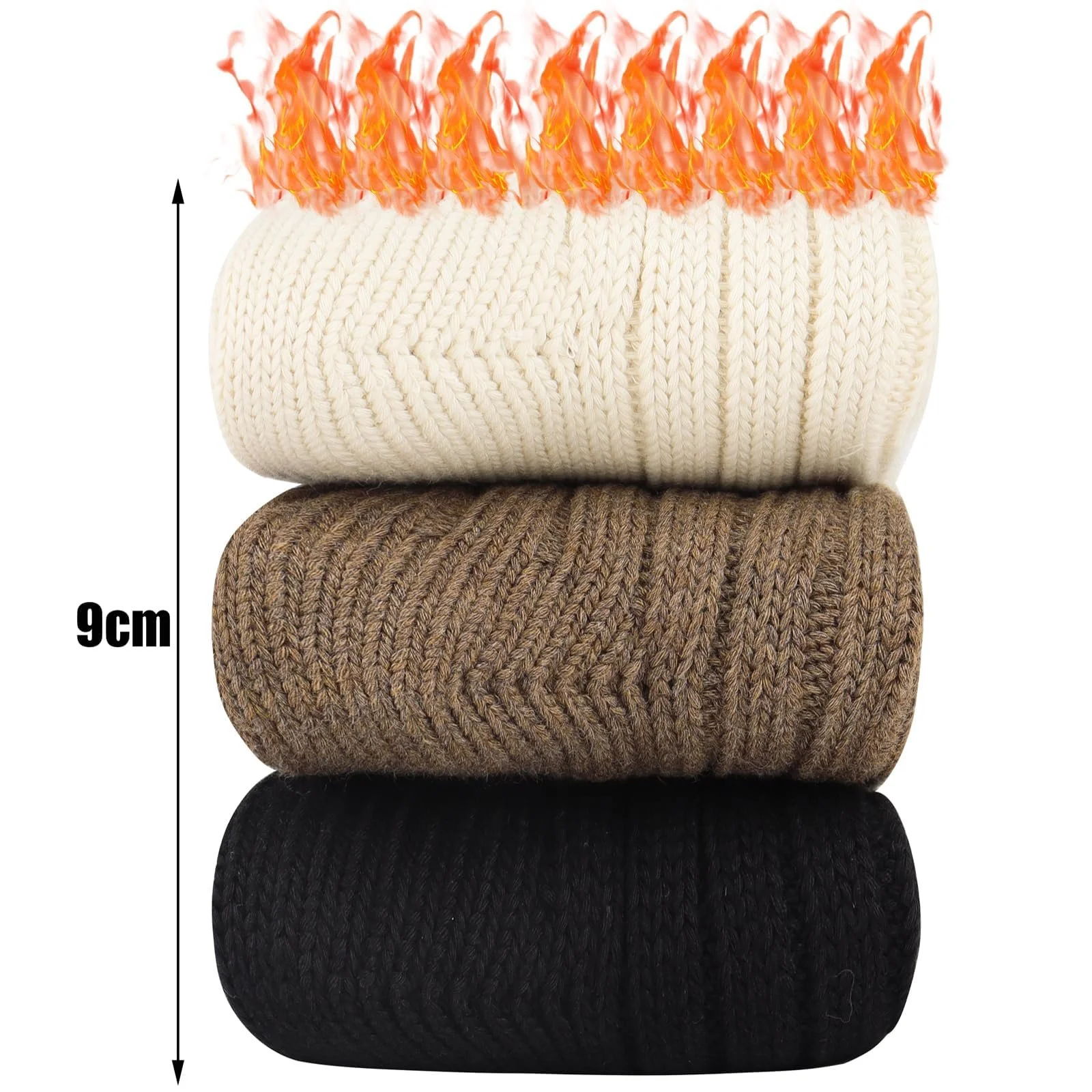 Носки Belloxis Термоноски Женские 39-42 Шерстяные Носки Теплые Носки Женские Толстые Носки Женские Зимние Носки Женские Термоноски Теплые Носки Теплые Носки Вязаные Носки Женские 39-42, фото №2