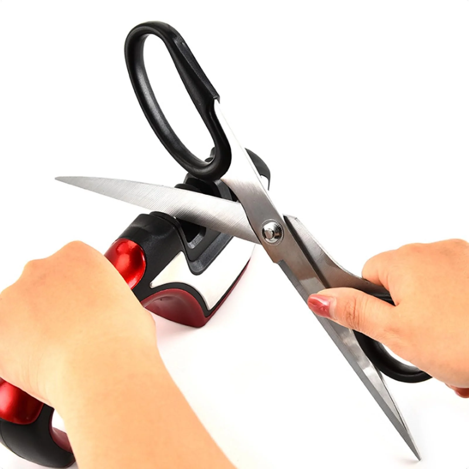 Точило для ножів ручне esmen 3-етапне алмазне вольфрамове керамічне чорне, фото №3 Точило для ножів ручне esmen 3-етапне алмазне вольфрамове керамічне чорне, фото №3