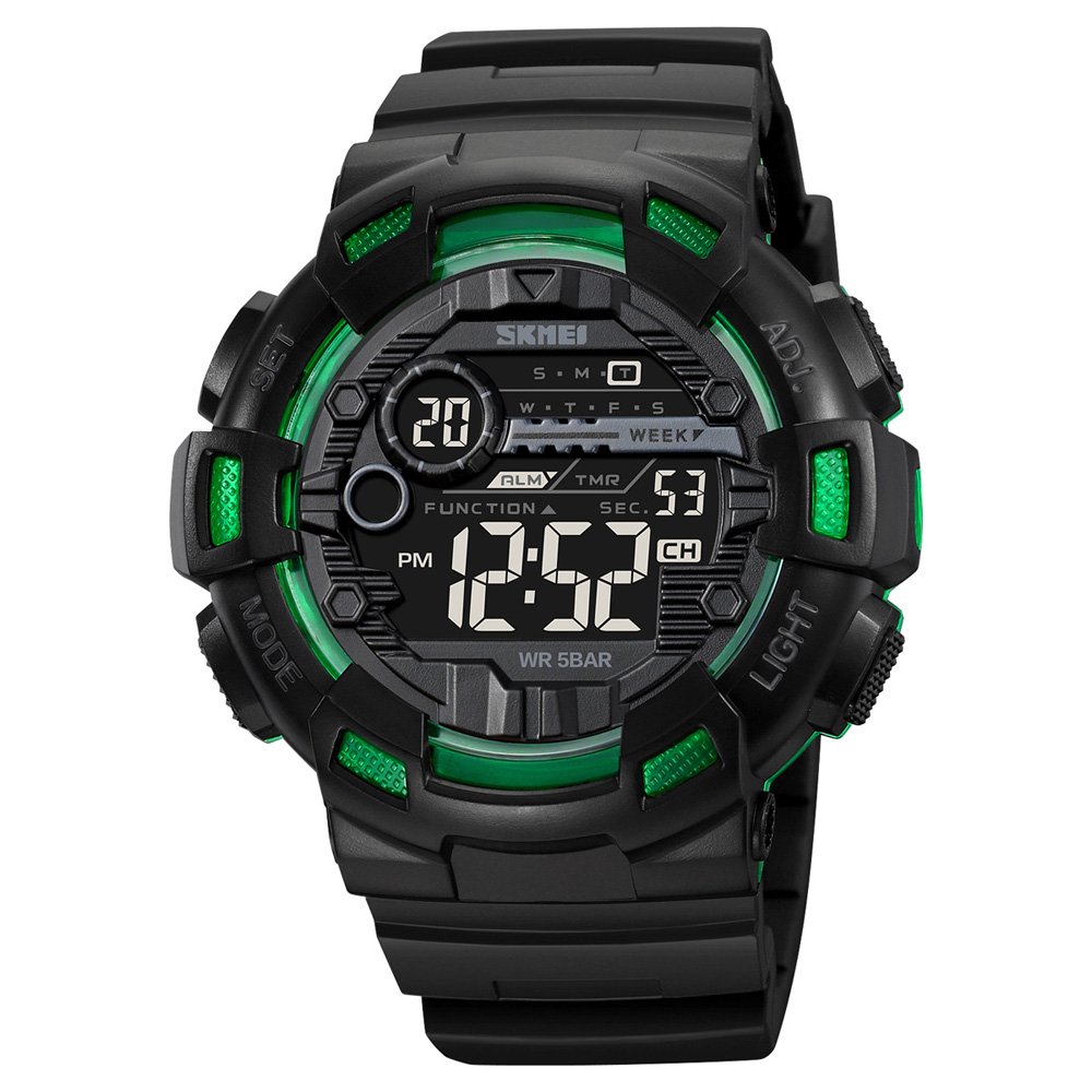 Годинник Skmei 2110BKGN Black-Green SALE, фото №1