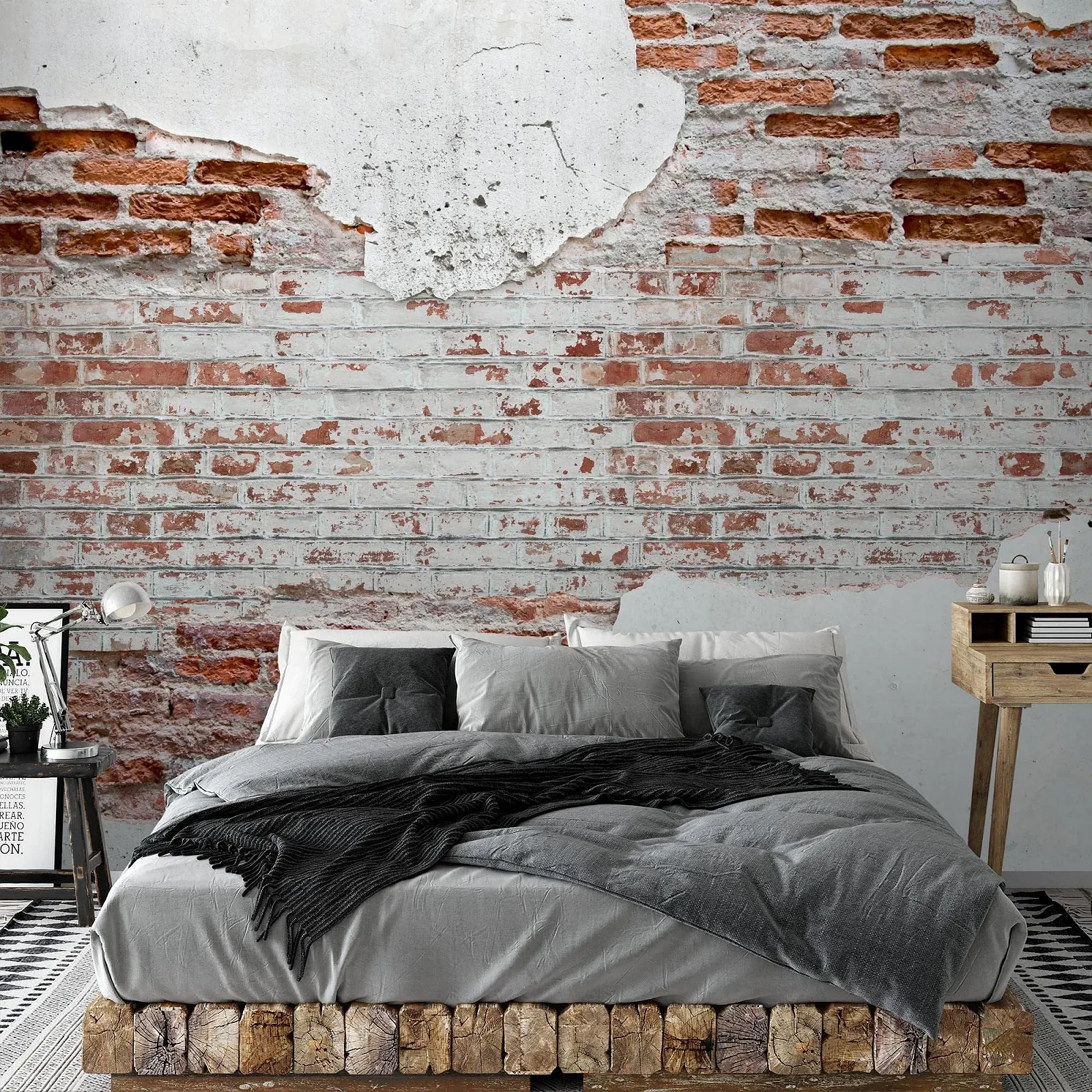 Фотообои Runa Art Stone Wall 9083011a 352 x 250 см XXL White Brown, фото №6