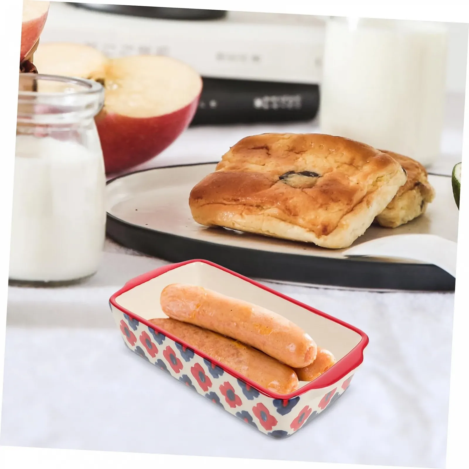 Форма для запікання керамічна квадратна з бічними ручками для кесеролей та овочів, фото №8