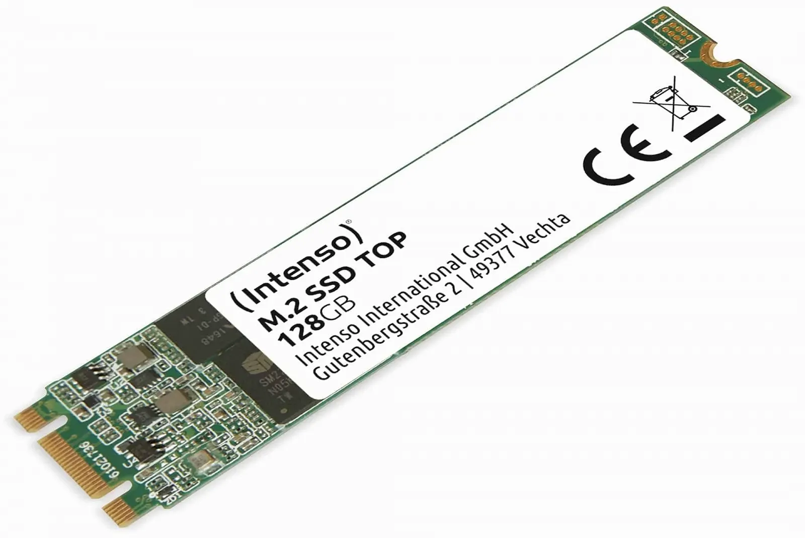 Внутренний SSD Intenso Top M.2 SATA III 128 ГБ 520 МБ/с, фото №1
