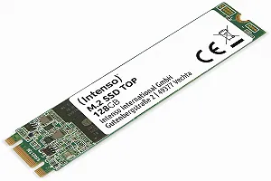 Внутренний SSD Intenso Top M.2 SATA III 128 ГБ 520 МБ/с - Фото 1