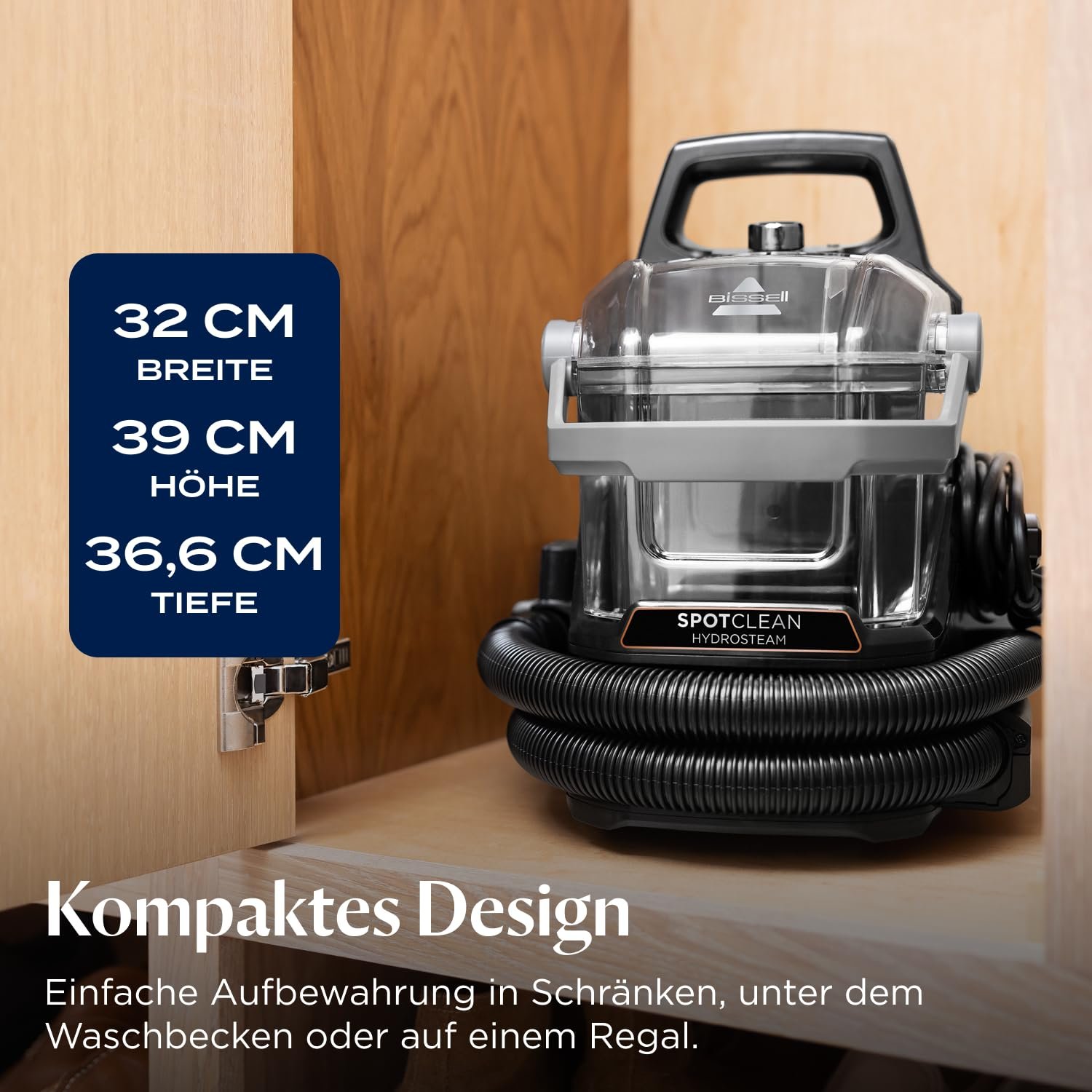Устройство для чистки обивки BISSELL SpotClean HydroSteam, мощный двигатель 1000 Вт, 3689N, фото №6