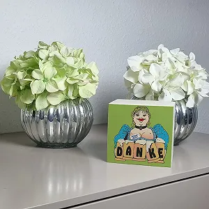 Скарбничка для чайових дерев'яна Офіціантка з пивними кружками synthetic.ua - Фото 1