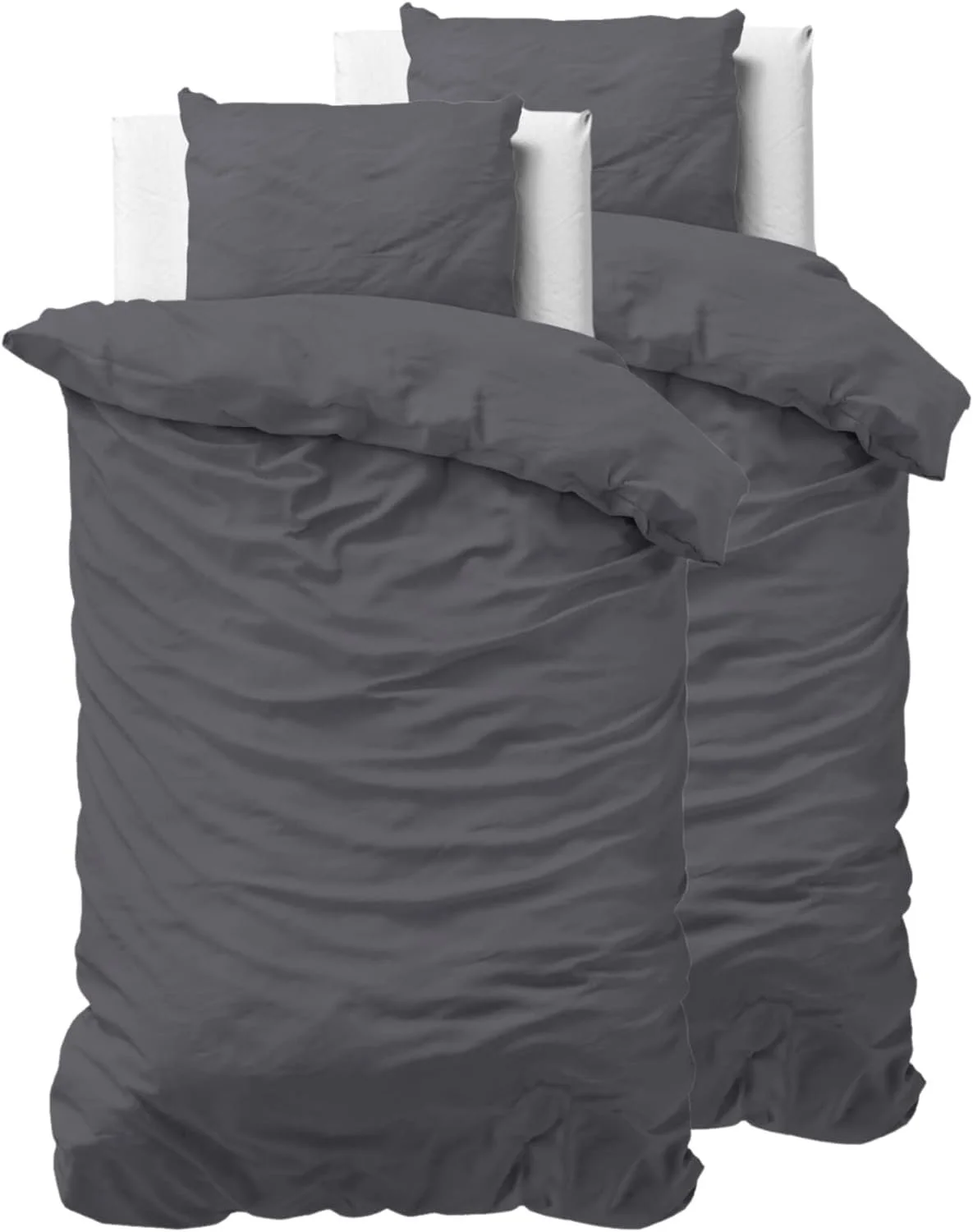 Постільна білизна Sleeptime Бавовна 100% 135 см x 200 см Антрацит, фото №1