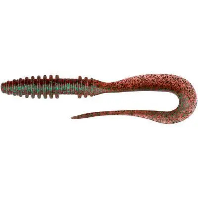 Силикон рыболовный Keitech Mad Wag Mini 2.5" 12 шт/упак ц:302 plum green flk (1551.07.36), фото №1