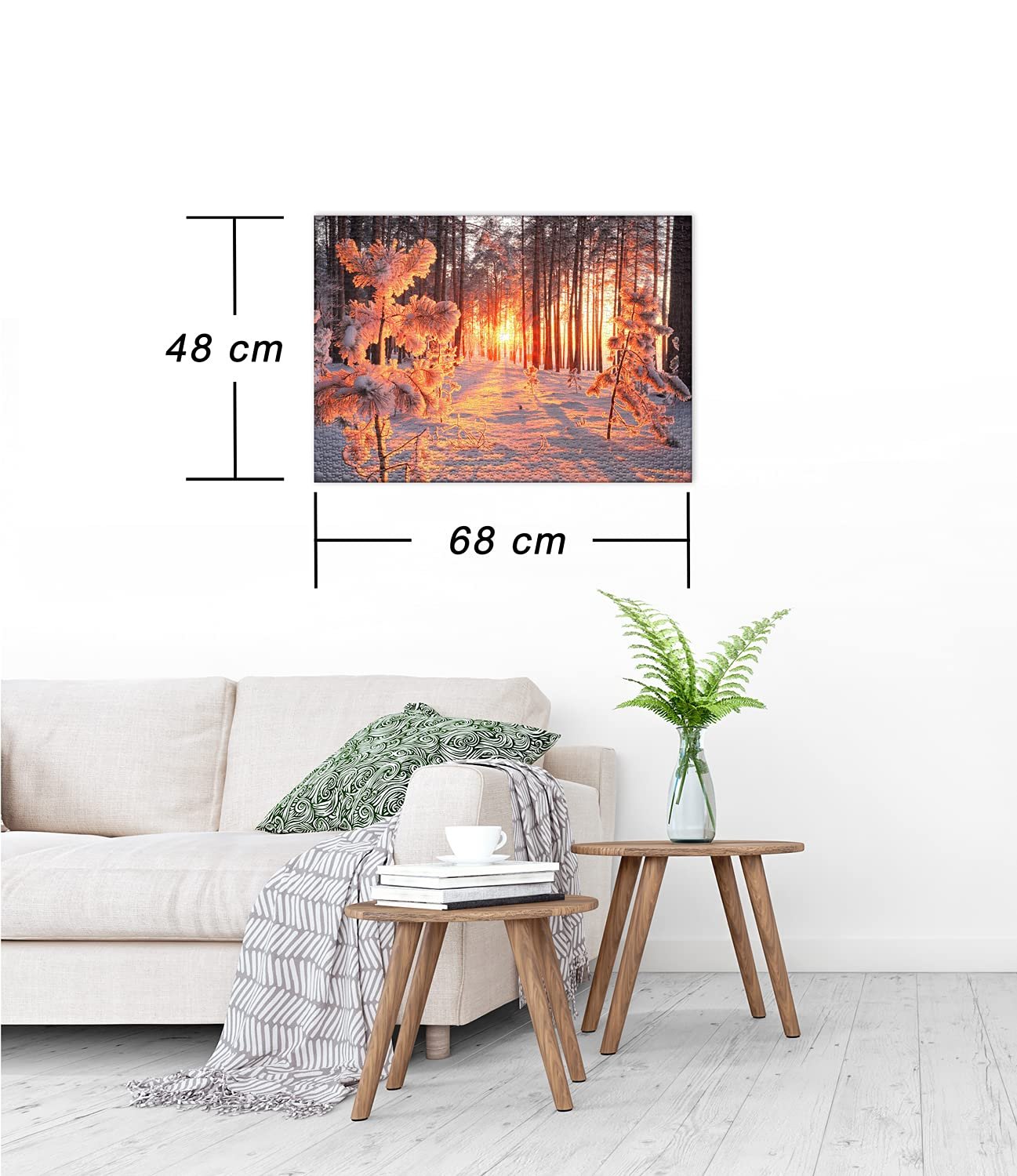 Пазл Ulmer Puzzleschmiede Classic Winter Sun 1000 деталей Зимний пейзаж, фото №3