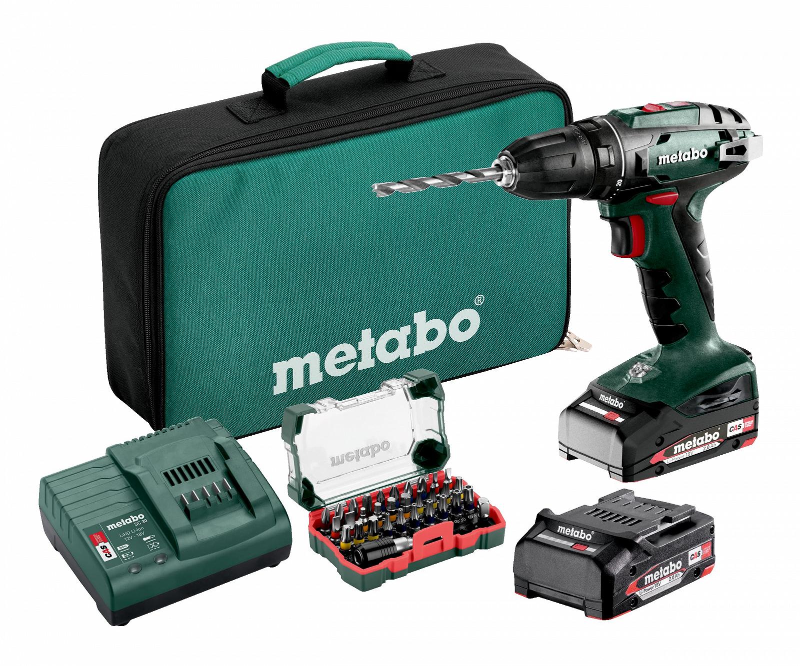 Дриль Шурупокрут акумуляторний Metabo BS 18 TV00, фото №1