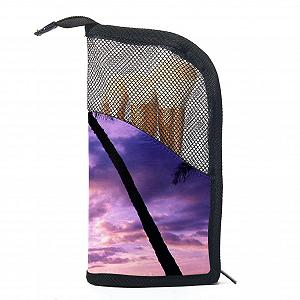 Набор кистей для макияжа и органайзер Palm Tropical Sunset, 12 штук - Фото 1
