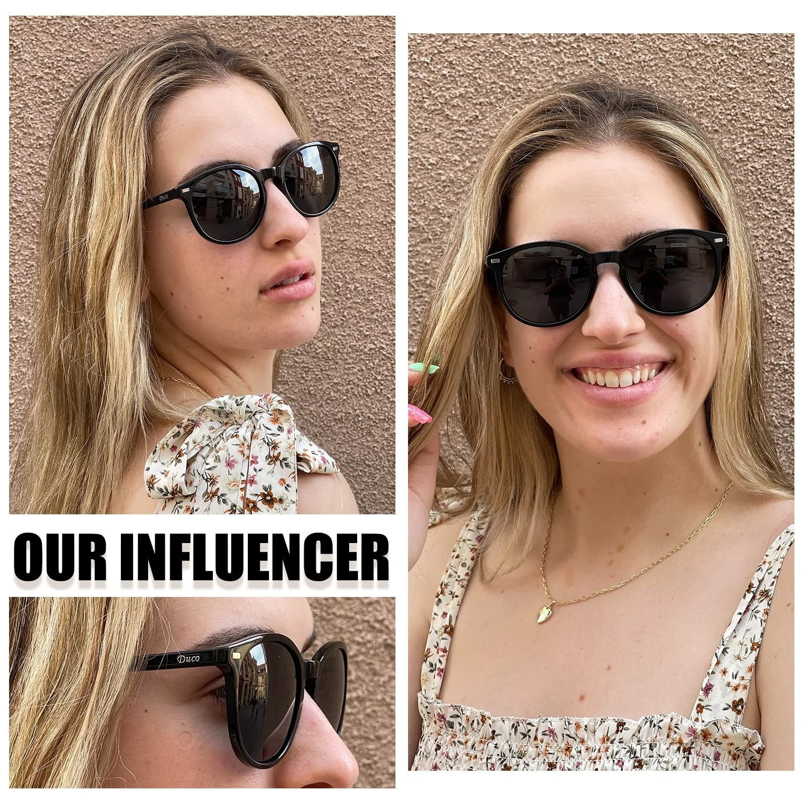 Сонцезахисні окуляри Ретро Duco 1230 для жінок, поляризовані, 100% UV400 захист, фото №2