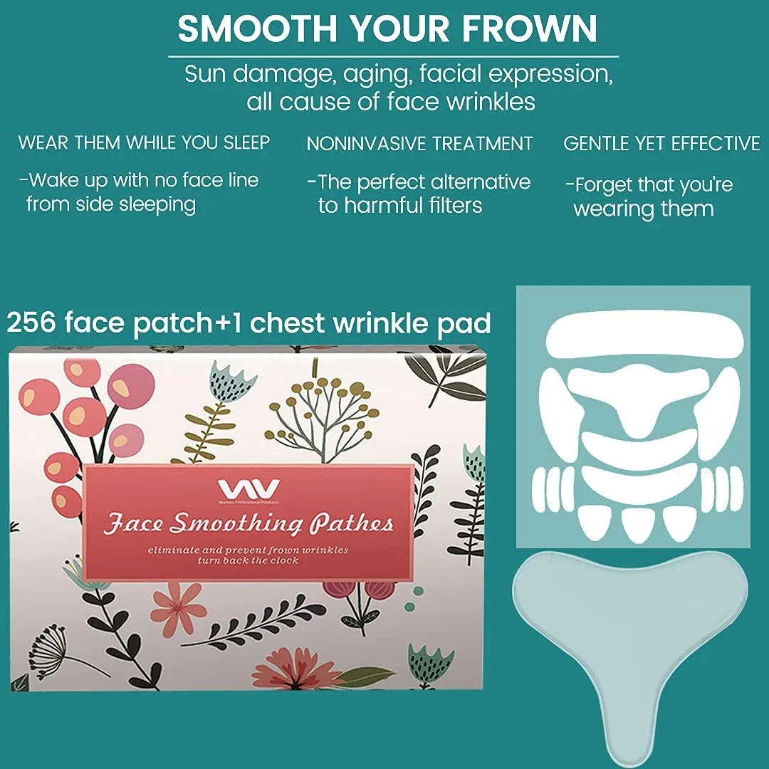 Пластыри Muzooy для лица от морщин - 256 шт, белые, фото №3