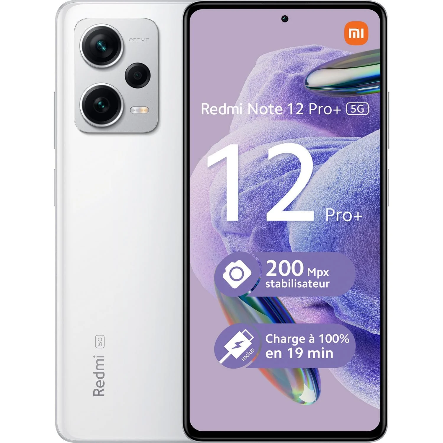 Смартфон Xiaomi Redmi Note 12 Pro+ 5G 8GB RAM 256GB Polar White, фото №1