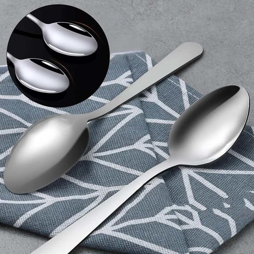 Ложка Кавова з нержавіючої сталі 14 cm, набір 12 штук, Дзеркальна поліровка, фото №3
