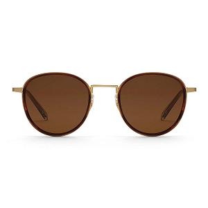 Сонцезахисні окуляри Круглі жіночі TAKE A SHOT Ada, оправа з нержавіючої сталі, ацетатне кільце Windsor, захист UV400 synthetic.ua - Фото 1