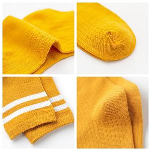 Носки AKAMAS Полосатые Женские 6 пар, Дышащие Хлопковые Носки, Спортивные Носки, Винтажные Ретро Повседневные Носки, Цветные Полосатые Теннисные Носки для Девочек, Женские Носки с Двойными Полосками, разноцветные, 35 synthetic.ua - Фото 1