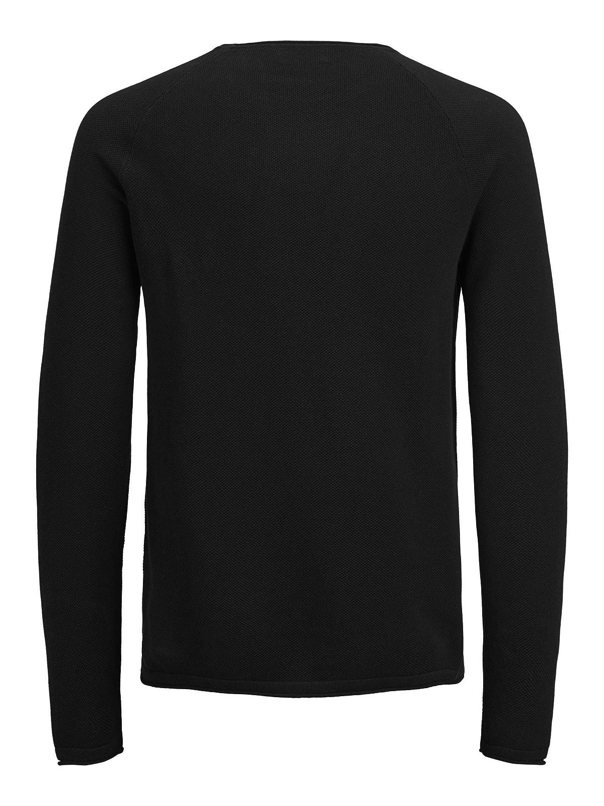 Джемпер JACK & JONES JJEHILL Чоловічий В'язаний З круглим вирізом Базовий З довгими рукавами Бавовняна сорочка, фото №3
