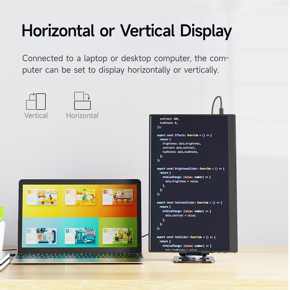 Монитор Docooler Portable 15 дюймов FHD1080P IPS с встроенными динамиками, фото №2