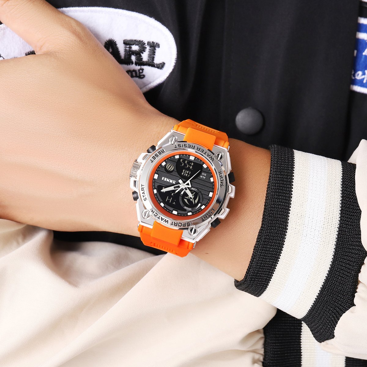 Годинник Skmei 2360WTOG White-Orange, фото №4