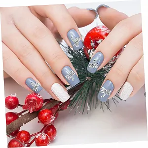 Подвески для ногтей 20 шт. Nailkndy, сплав, серебристый synthetic.ua - Фото 1