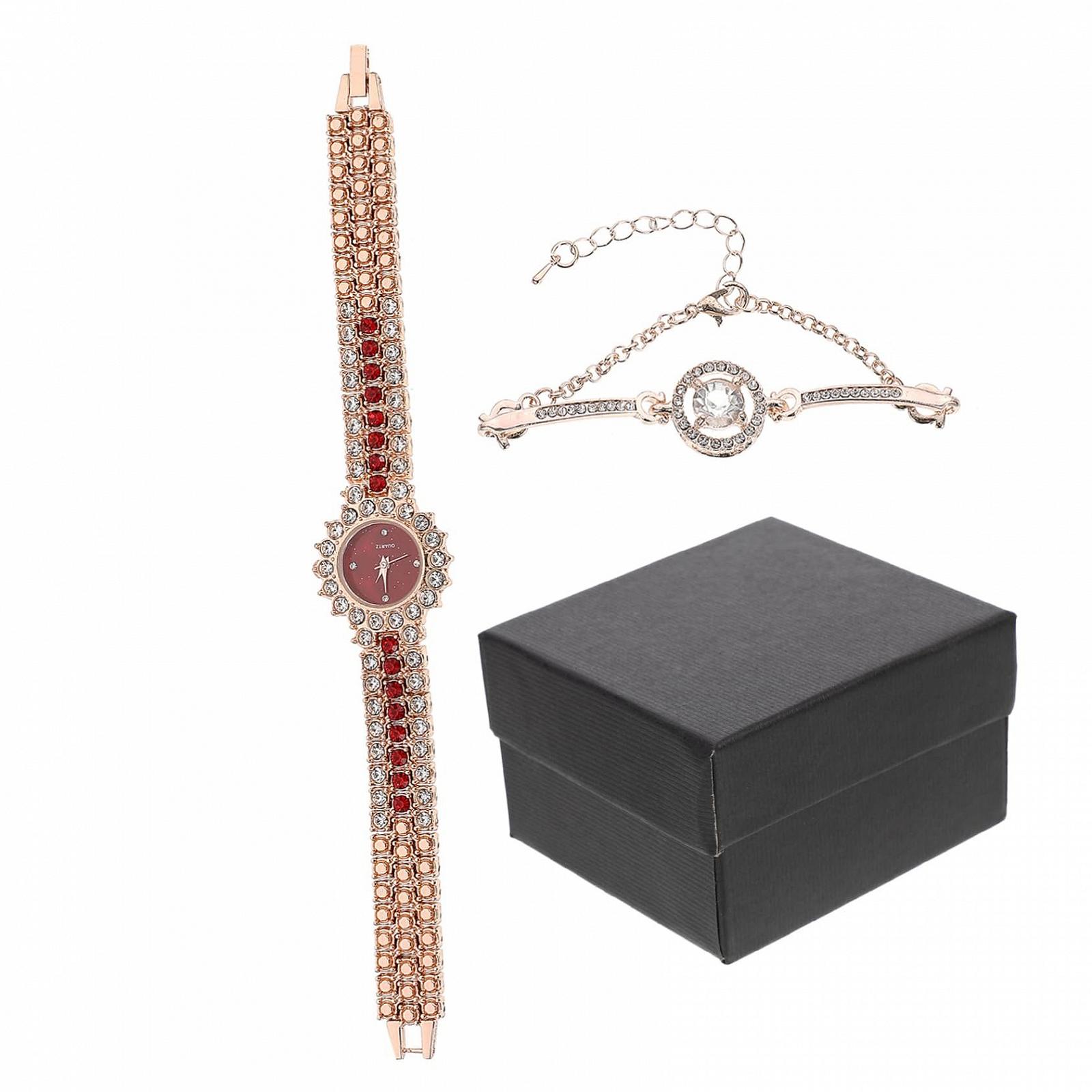 Женские часы WRITWAA Кварцевые часы Золотистый из нержавеющей стали, золотистый, фото №1