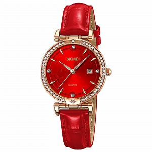 Годинник Skmei 2169 Rose Gold-Red - Фото 1