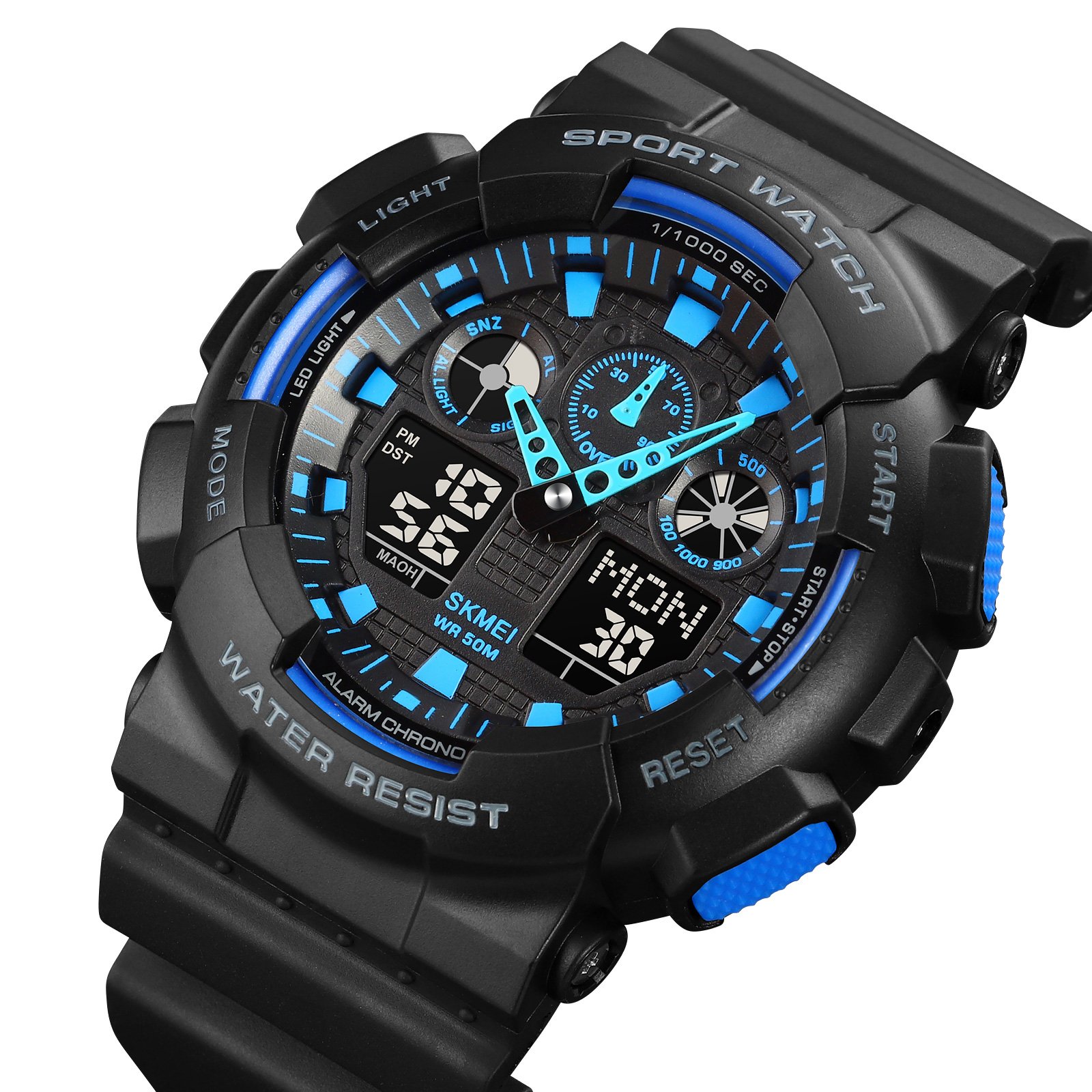 Годинник Skmei 1832 Black-Blue, фото №2