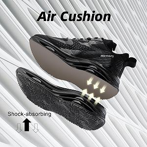 Кросівки Hitmars для бігу Чоловічі спортивні тенісні фітнес Легкі Чорний EU 36-47 synthetic.ua - Фото 1