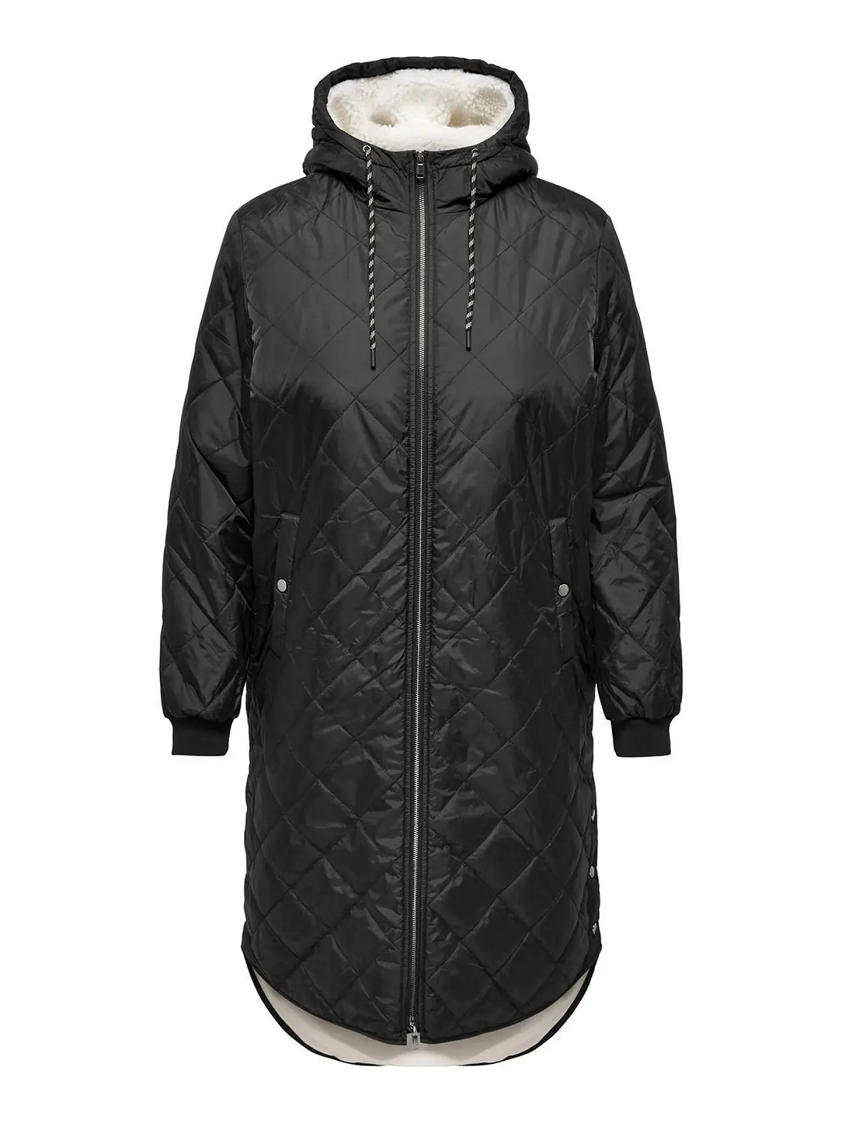 Женская Куртка CARMAKOMA стеганая Капюшон со шнурком Curve Рифленые манжеты, фото №1