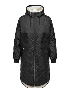 Жіноча Куртка CARMAKOMA стьобана Капюшон зі шнурком Curve Рифлені манжети - Фото 1