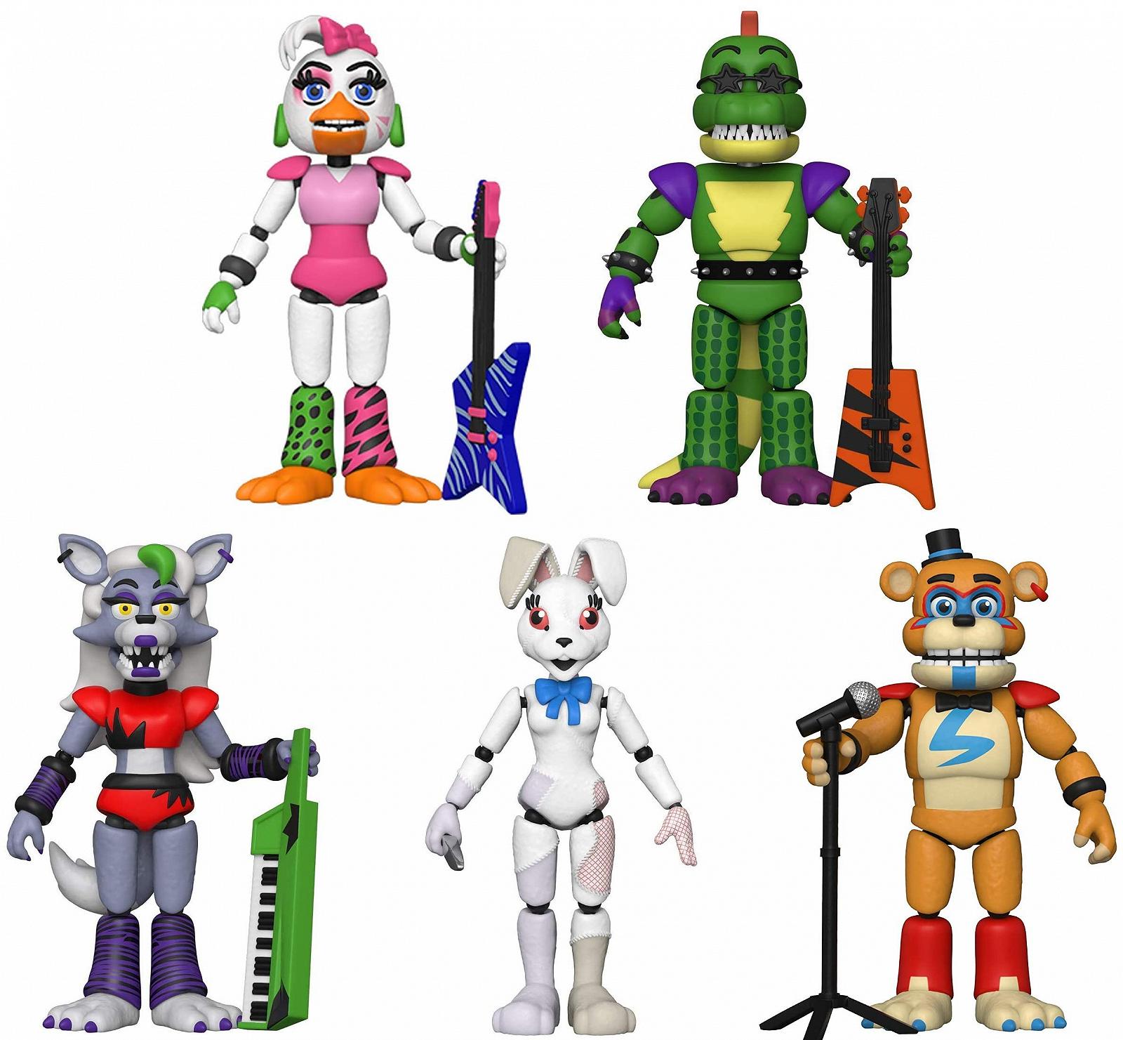 Набір фігурок Funko Five Nights at Freddy's Security Breach з 5 штук - Glamrock Chica, Montgomery Gator, Roxanne Wolf, Vanny, Glamrock Freddy, фото №1
