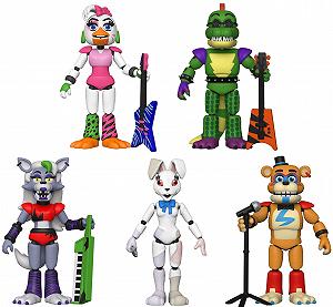 Набір фігурок Funko Five Nights at Freddy's Security Breach з 5 штук - Glamrock Chica, Montgomery Gator, Roxanne Wolf, Vanny, Glamrock Freddy - Фото 1