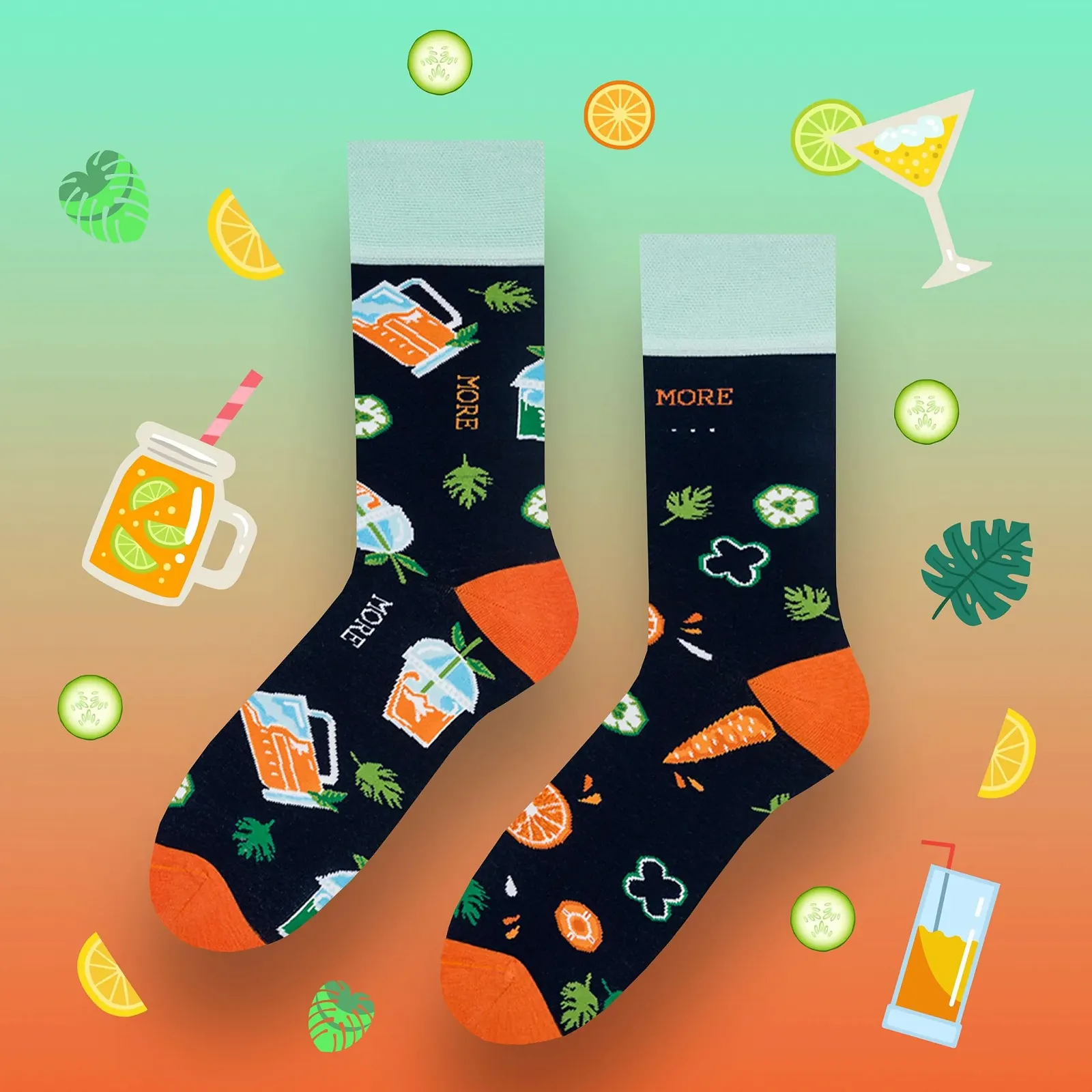 Шкарпетки з малюнком More Colourful Funny Unisex, фото №4