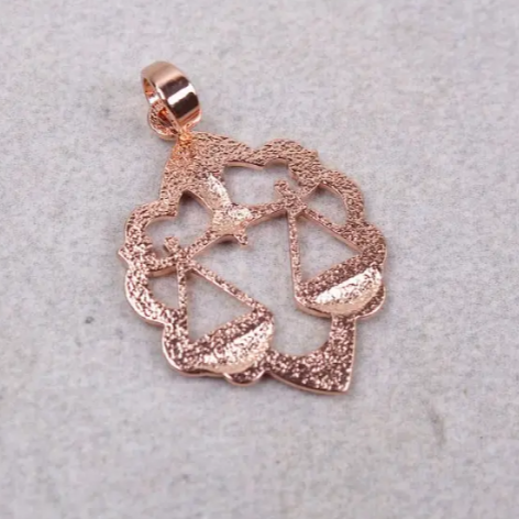 Жіноча підвіска - кулон: Терези - знак зодіаку, фото №4