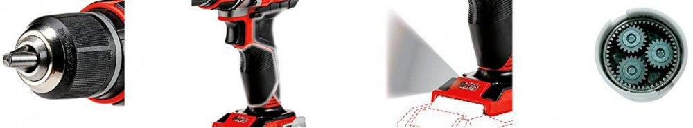 Einhell Дриль TP-CD 18/50 Li BL Solo X-Change акум 18 В одномуфтова 0-500/0-1800 об/хв 2-13 мм 1.1 кг, фото №7