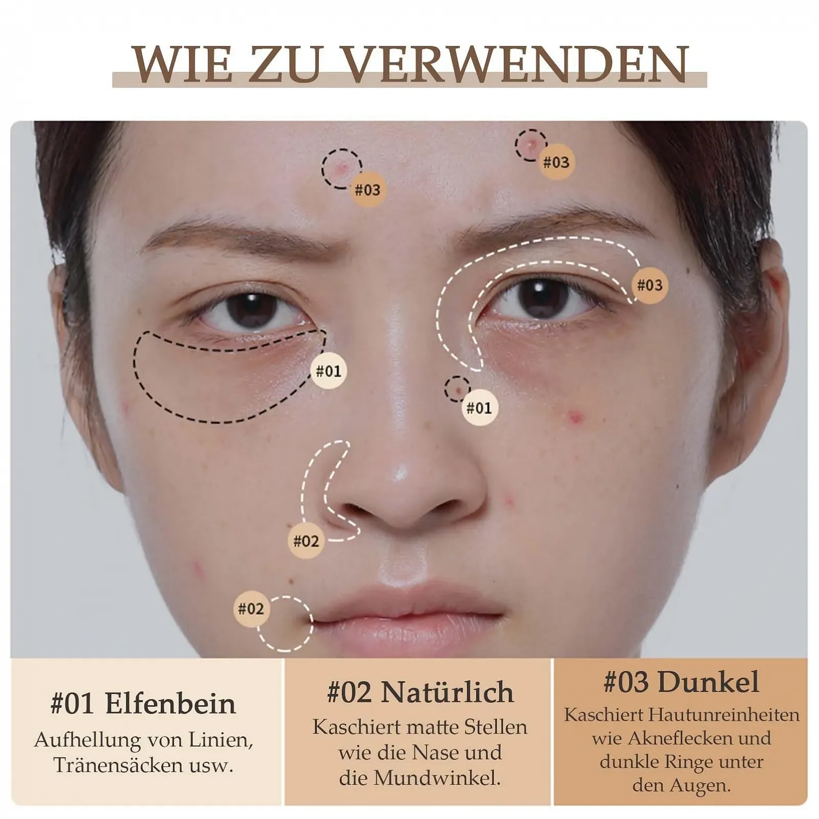 Консилер 3-в-1, фото №6 Консилер 3-в-1, фото №6