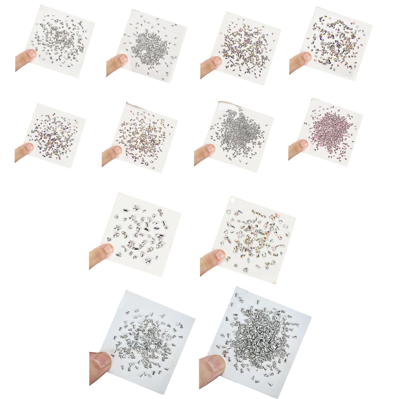 Стрази Нерегулярні Стрази Кристали 50 штук, фото №7