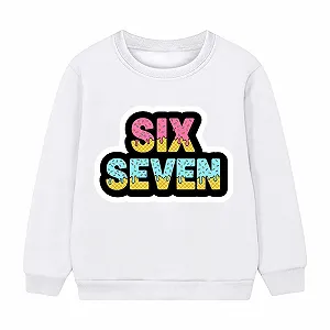 Вільний світшот для дівчинки з принтом, довгими рукавами synthetic.ua - Фото 1