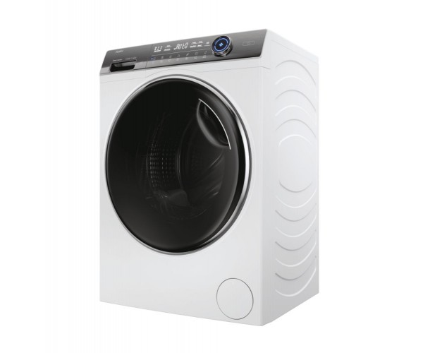 Haier Пральна машина фронтальна 9кг 1400 A 52см дисплей пара інвертор люк чорний білий, фото №4