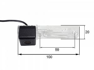 Штатна камера заднього огляду Falcon HS8059-XCCD Skoda Superb