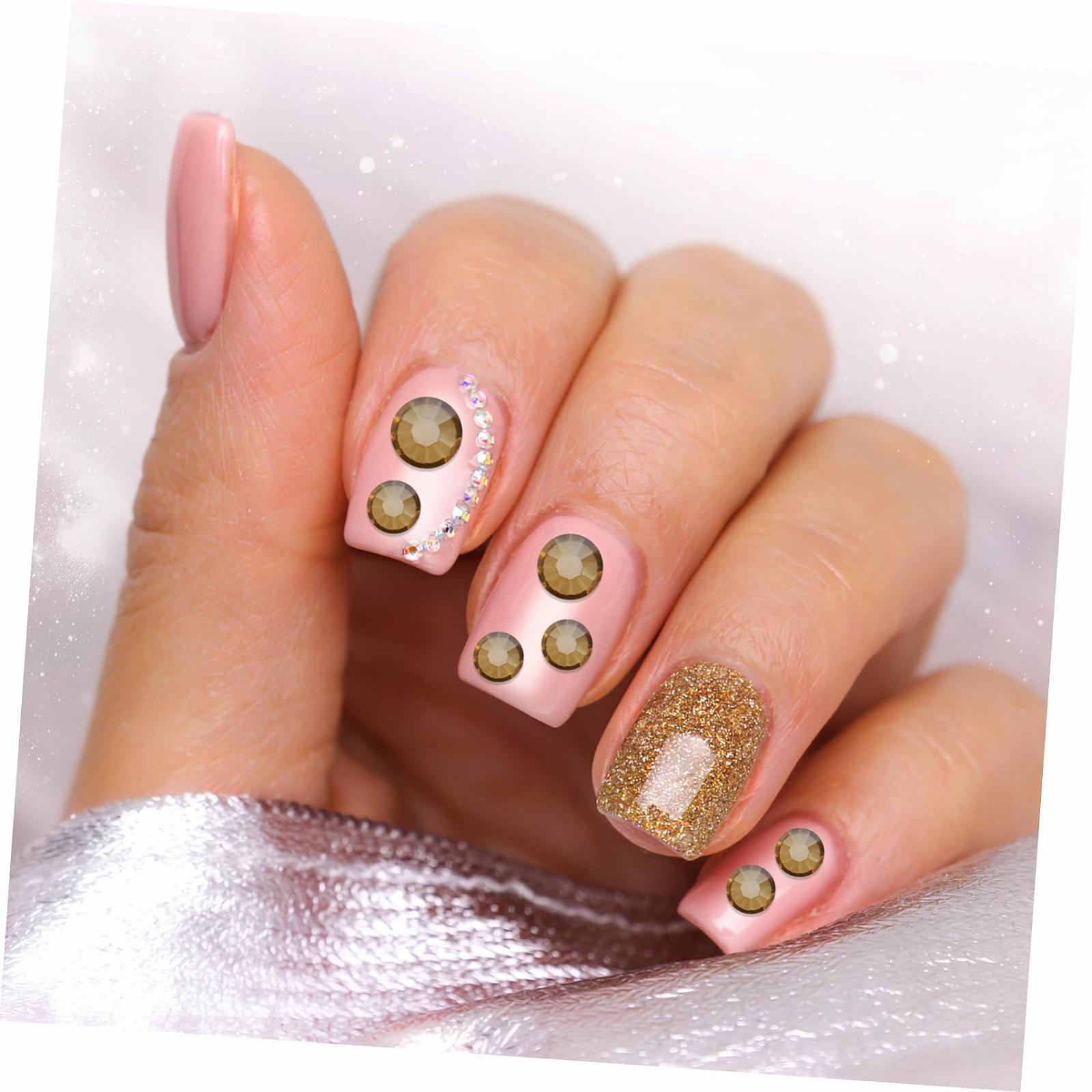 Стрази для манікюру COHEALI Золотий Колір SS10, 4320 шт, фото №9