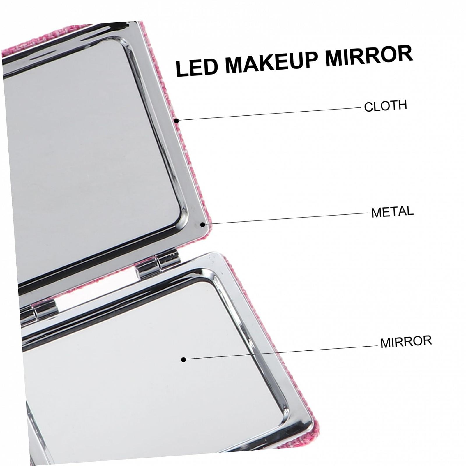 Ручное зеркало Angoily 6 STK из ткани одностороннее маленькое карманное зеркальце Retro ABS, фото №4 Ручное зеркало Angoily 6 STK из ткани одностороннее маленькое карманное зеркальце Retro ABS, фото №4