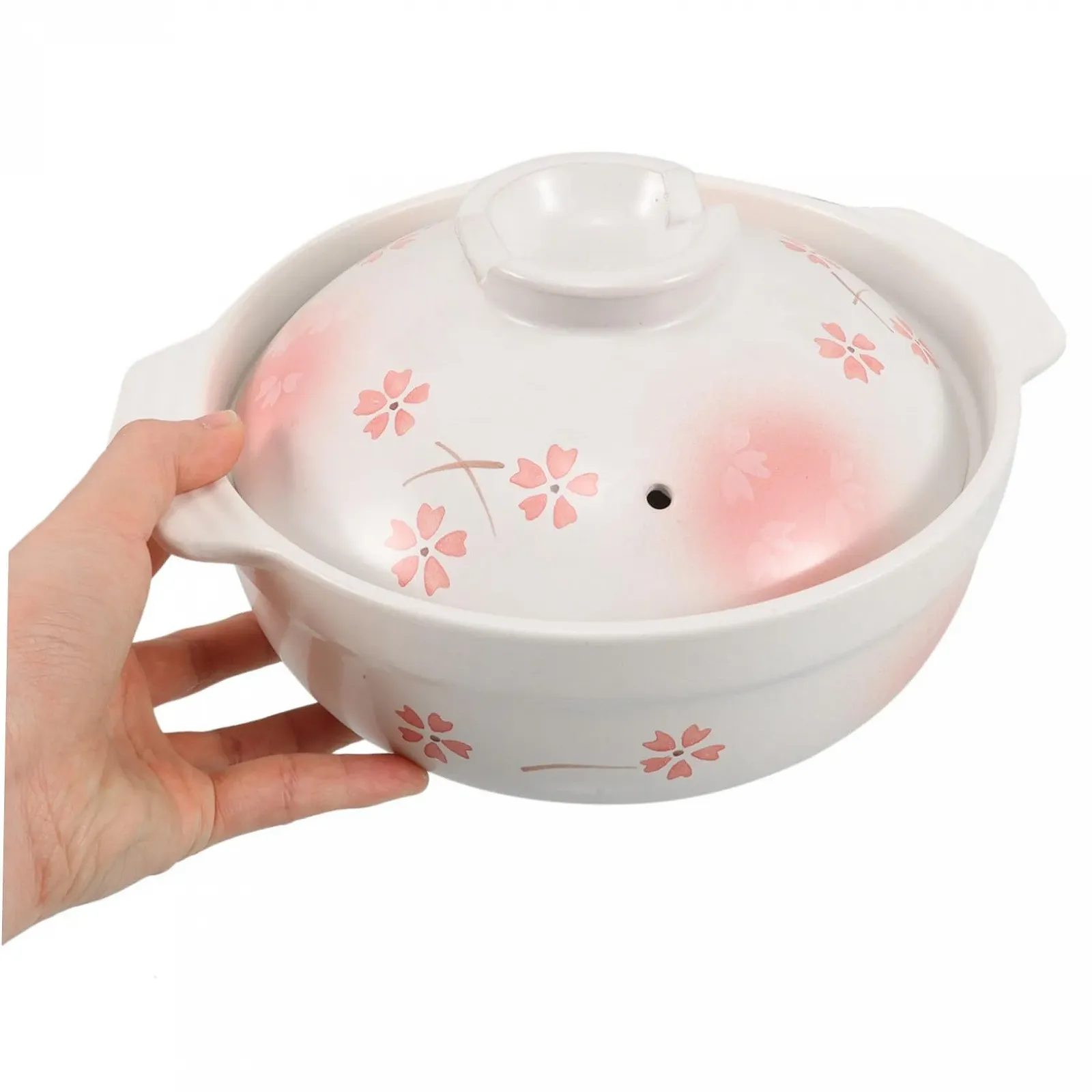 Глиняный горшок SOIMISS Японский Донабэ Высокотемпературный с крышкой Равномерное распределение тепла, фото №7