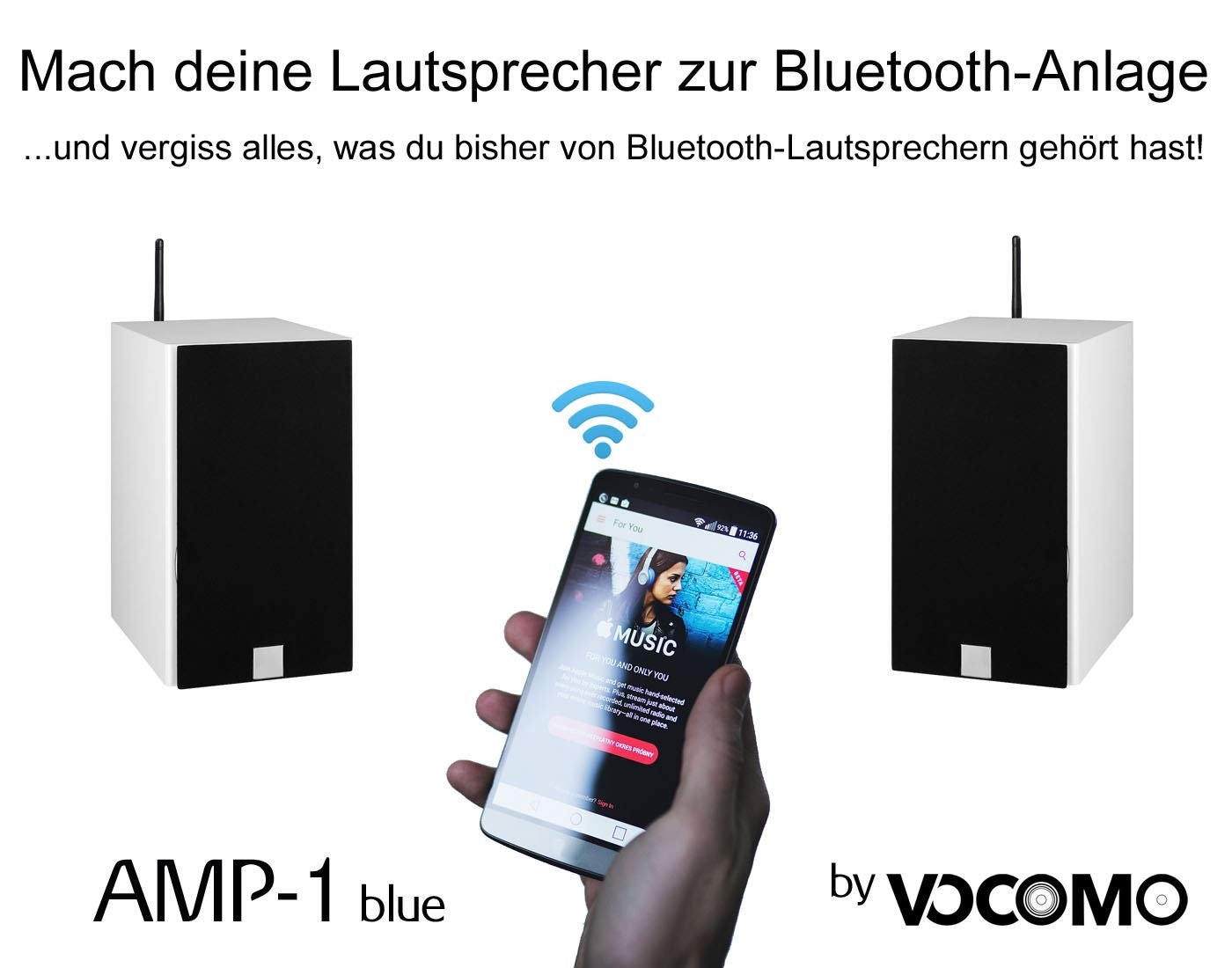 Bluetooth TWS підсилювач AMP-1 36 Вт Class-D aptX Blue, фото №8 Bluetooth TWS підсилювач AMP-1 36 Вт Class-D aptX Blue, фото №8