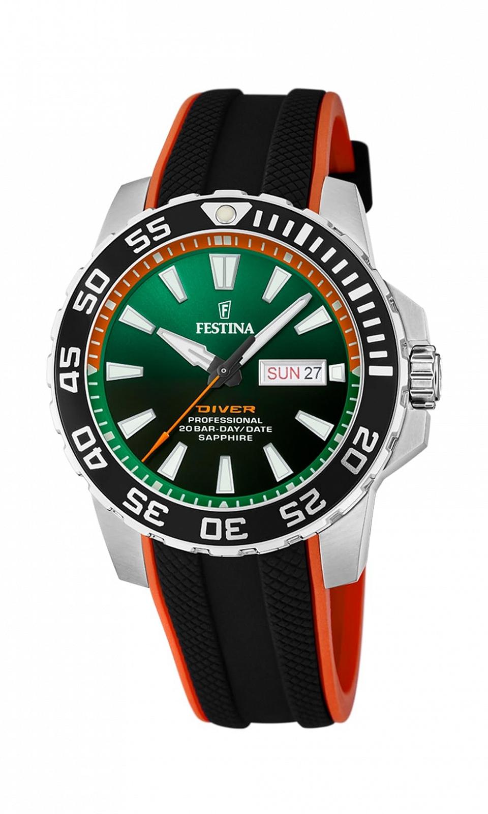 Аналоговые Festina Модель CAB.ACE.COR.ESF.Verd F20662/2 Лента, фото №1