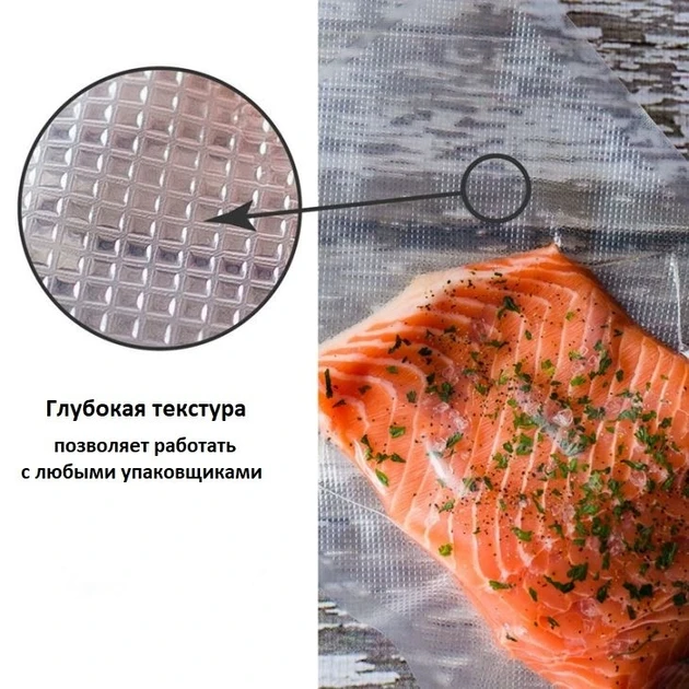 Вакуумные пакеты гофрированные в рулоне Besser Vacuum 25x500 см, фото №4 Вакуумные пакеты гофрированные в рулоне Besser Vacuum 25x500 см, фото №4